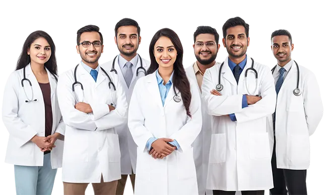 Group of Male & Female Doctors Image