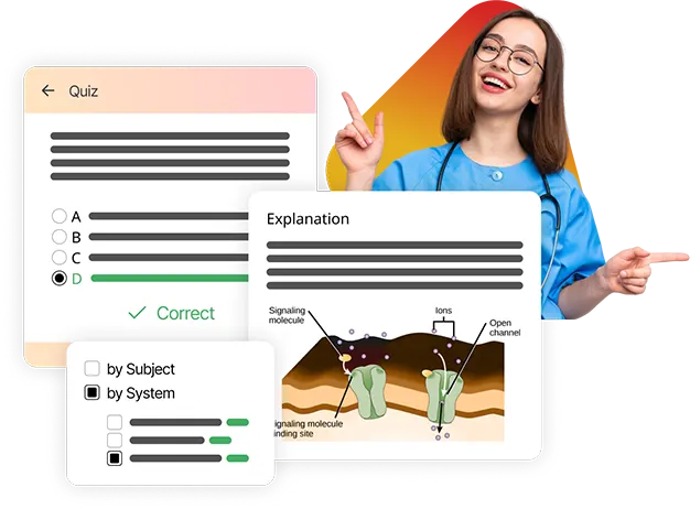 Practice with Real USMLE QBank Image